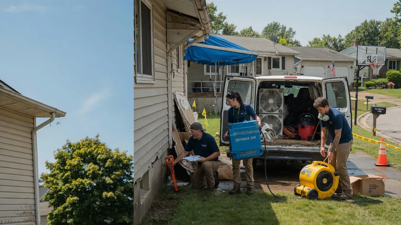 Ceiling Leak Cleanup in Adamsville, OH near me
